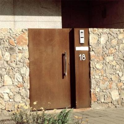 Via principal de aço da tela da privacidade de Corten do jardim da casa de campo com fechamento do punho