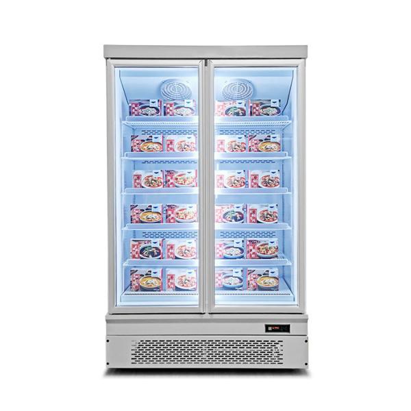 Plug In System Commercial Display Freezer Double door Showcase