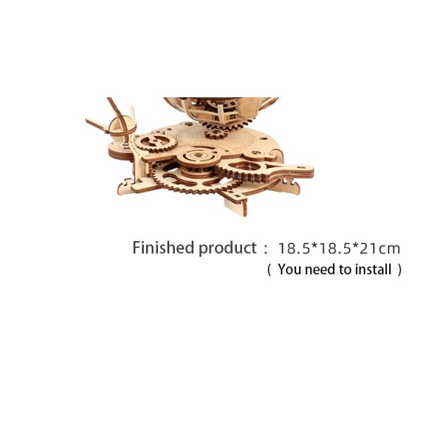 Kids Wooden 3D Power Globe Puzzle Baby Developmental Toys Educational Game