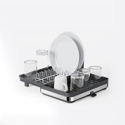 Space Saving Steel Kitchen Dish Rack For Kitchen Organization And Storage