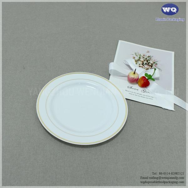9 Inch Fancy Hot-Stamp Plate,Elegant 10.25 Inch Party Plate,Single Use Dinnerware,Good Price Factory Injection Plate