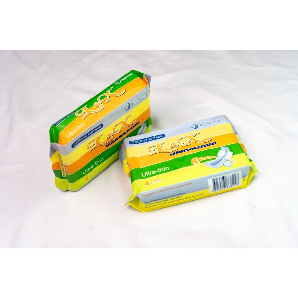 8 Hours Night Use Sanitary Napkin Flexible Non Toxic Feminine Pads Heavy Flow