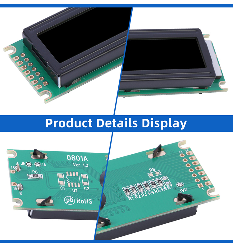 DFSTN Black Film 0801 Character LCD Screen Module High-Quality LCD Screen