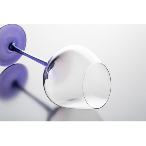 Lead Free 550ml Glass Drinking Goblets 19 Ounce Angled Iridescent Wine Glasses