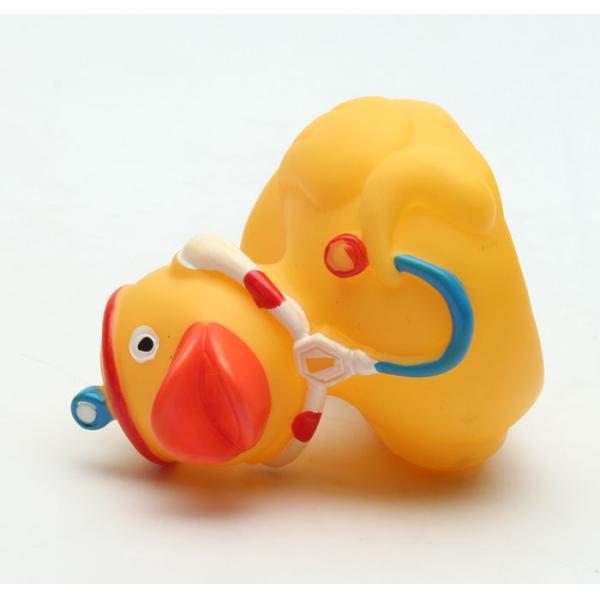 Non toxic Safe strong Vinyl dog squeaky toys pet duck toy