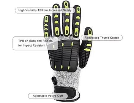 OEM Cut Level 5 Gloves Anti Impact Work Gloves Cut Resistant
