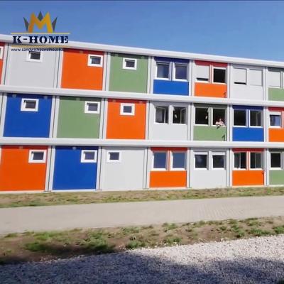 Três camadas do prédio da escola modular do Portable da casa pré-fabricada