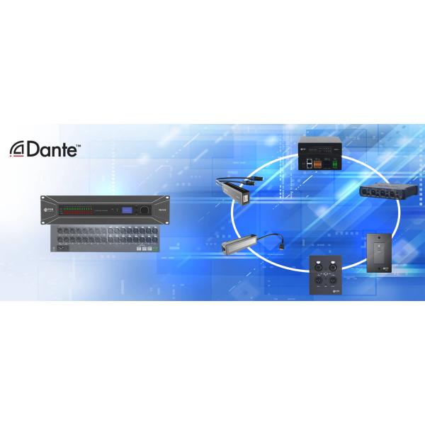 2 в 6 из 4 в 8 из процессора управления громкоговорителя цифров процессора Dante DSP