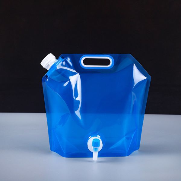 Water Storage bag Hydration Reservoir Factory 5L 10L 20L Collapsible Kangen Water Carrier Custom Logo Expandable Pouch Storage Foldable Spout Pouch With Plastic Bag