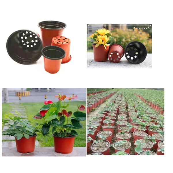 Цветочный горшок сада ЛЮБИМЦА Кристл пластиковый для украшения сада домашнего