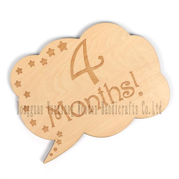 Discos de marca de hitos mensuales para bebés, discos de madera clásicos Requisitos fotográficos para anuncios y hitos para bebés