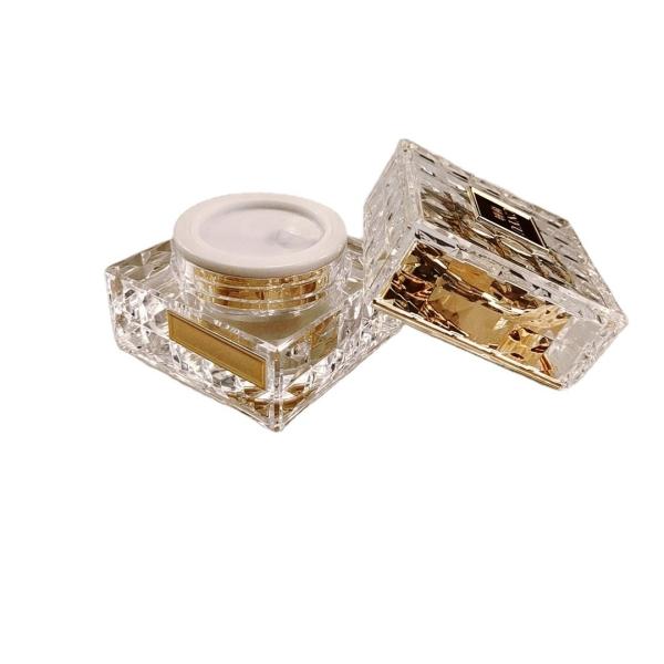 30g 50g Acrílico Jar de creme de ouro para cuidados com a pele Creme Jar de plástico Eco-friendly e Design