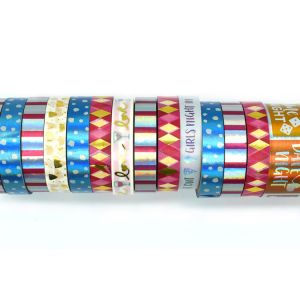 Лента для маскировки фестиваля праздничных подарков логотипа стикеров ленты Washi изготовителей голографическая слипчивая