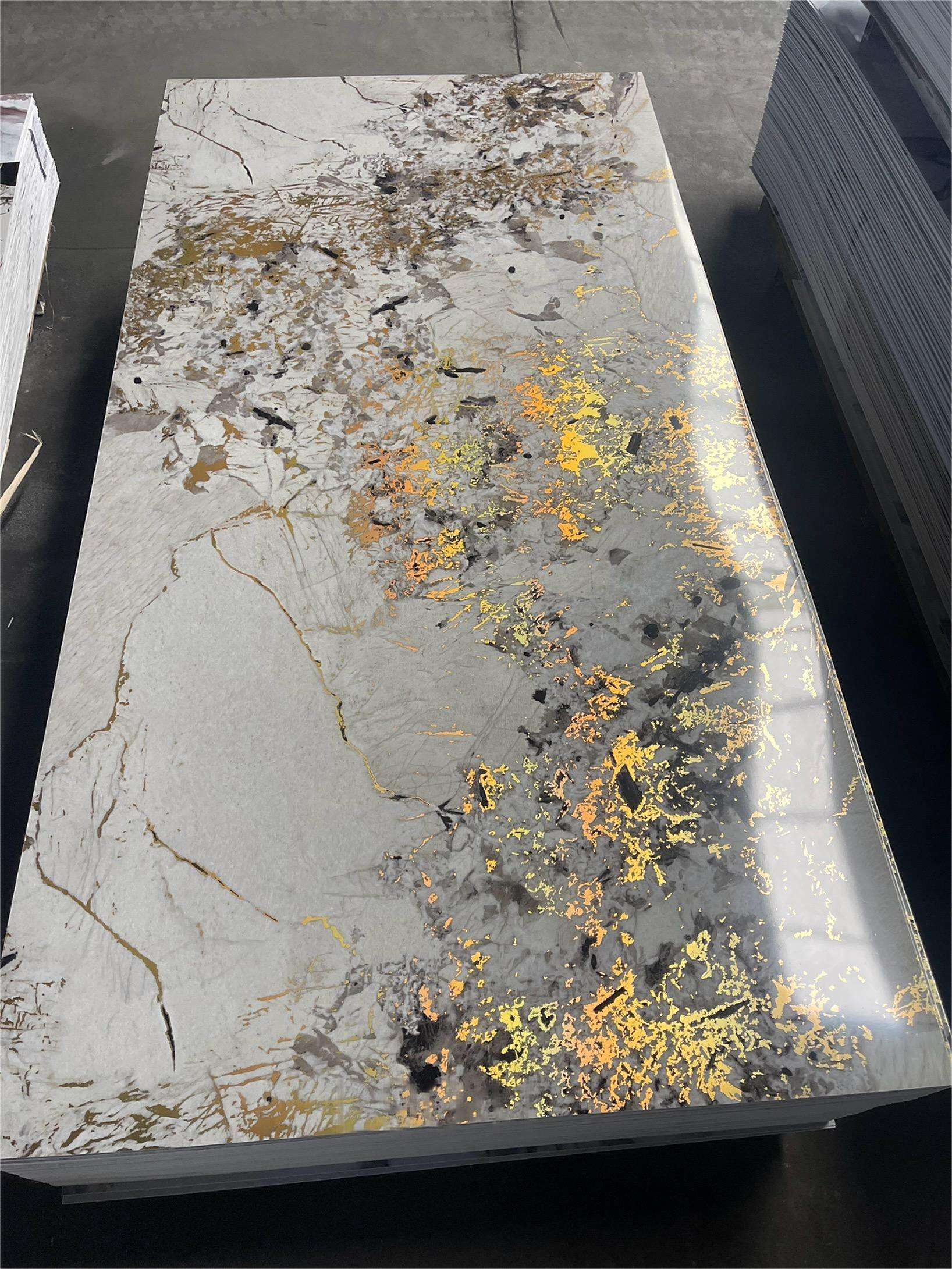 Uv Pvc Marble Sheet 3mm 1.22x2.44/2.9m Uv Marble Board Manufacturer in China Interior Decor Wall Panel for Living Room