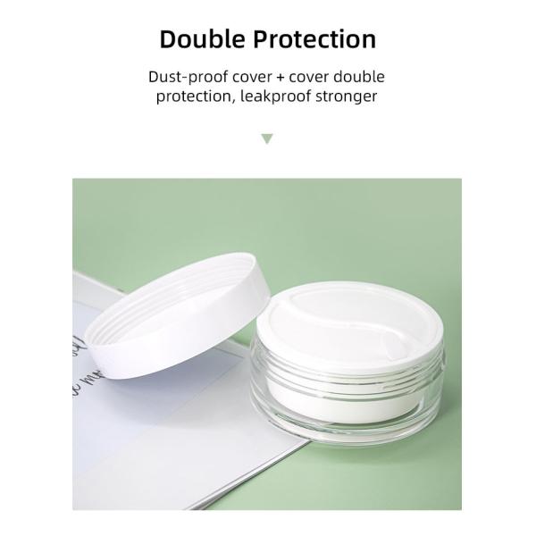 Tapón de tuerca poner crema cosmético de dos del espacio del día de la noche del Od 93m m ABS de los tarros