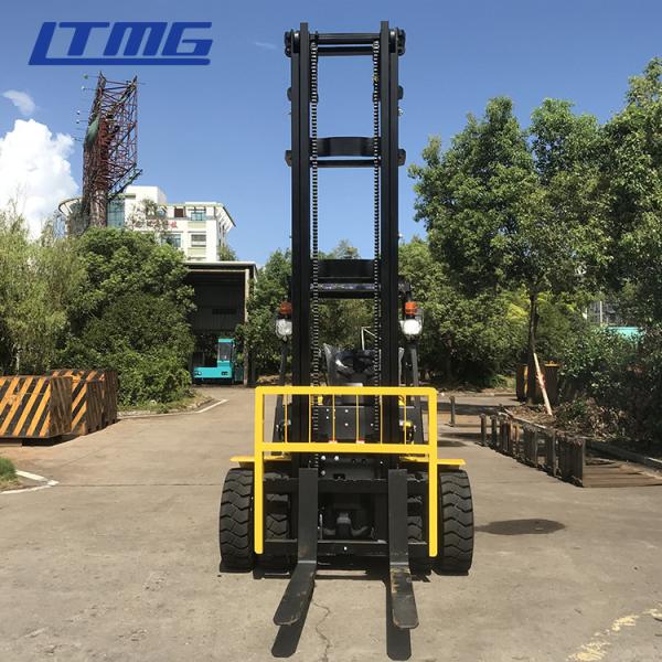 High Mast Manual Diesel Forklift Truck 5 Ton With Cabin And Air Conditioner