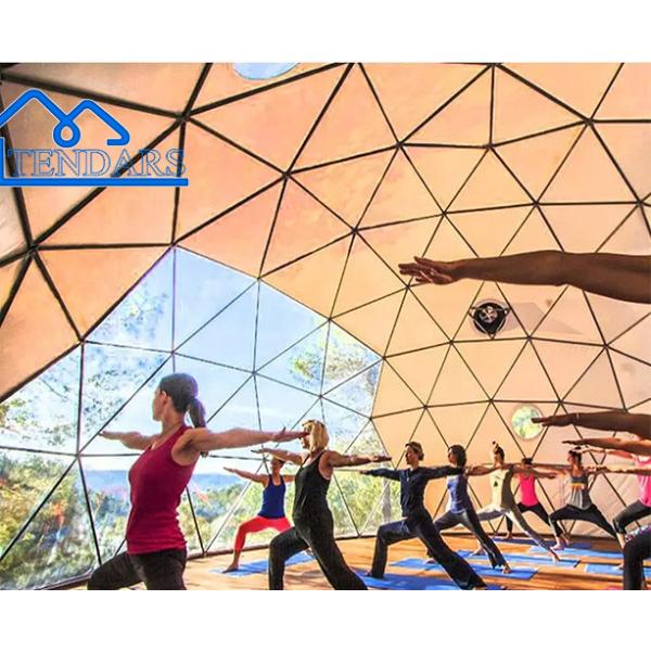 Заказный кемпинговый приют для глампинга Геодезический купольный дом Палатка для свадебного места / Йога-студия