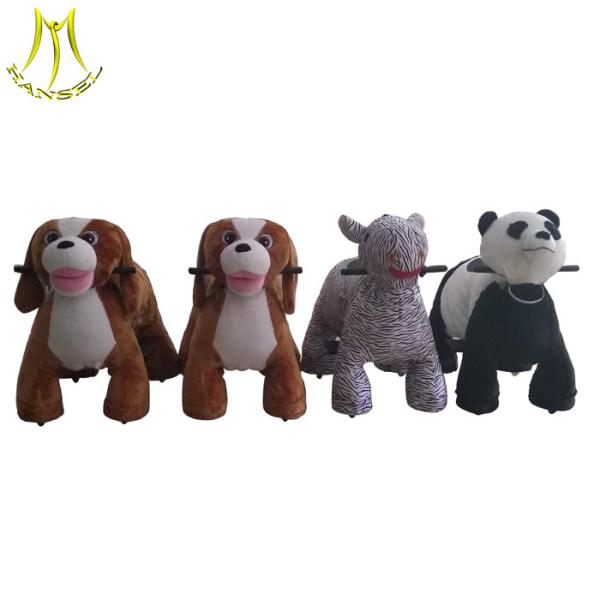 Hansel  plush dog toys rides child animal car electric walking toys for mall