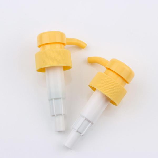 Yellow Lotion Dispenser Pump Liquid Shampoo Lotion Pump Replacement