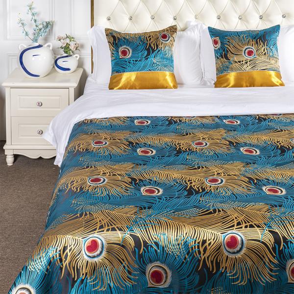 Adult 100% Polyester Scarves Hotel Bed Runner Woven Label