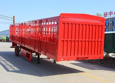 3 Axle Dropside Fence Cargo Semi Trailer Side Wall With Jost E100 Landing Gear Made