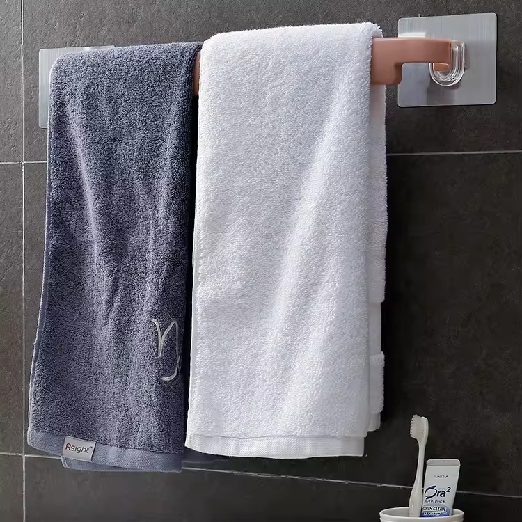 High Quality Factory OEM Wall Mounted Shelf Floating No Drilling Towel Organize Rack for Bathroom