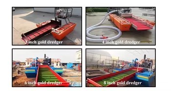 3 Inch Diesel Mini Dredger with 8 m Dredging Depth for Gold Mining and Energy Operations