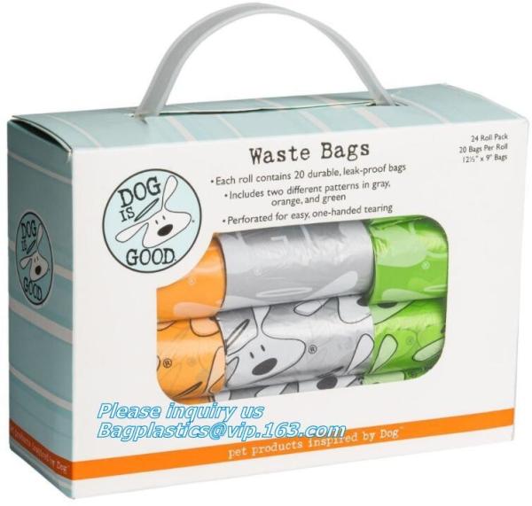 Compostable Dog Poop Bag/ Pet Waste Bags, Leak Proof Dog Waste Poop Bags, Environment Friendly Compostable Dog Pet Po
