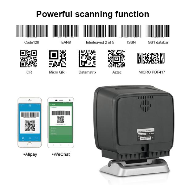 Блок развертки штрихкода платформы окна настольного хэндс-фри кода 1D 2D QR широкий просматривая
