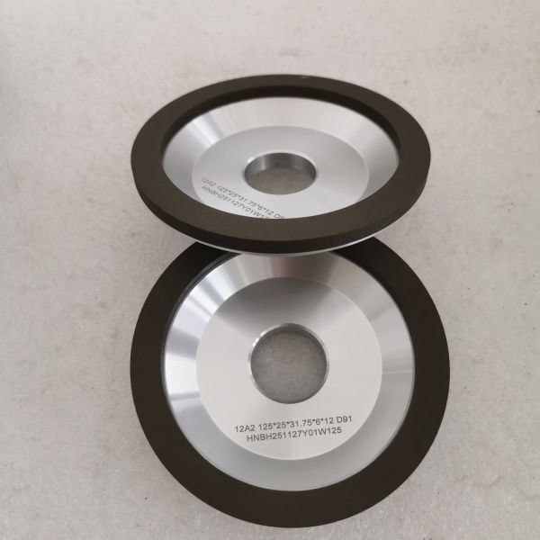 12A2 Resin  Bond Diamond Grinding Wheel  125*25T*31.75*6*12mm D91 Wet Grinding