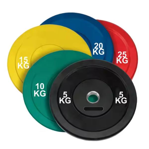 Black Rubber Plate Weights for Strength Training and Endurance Building