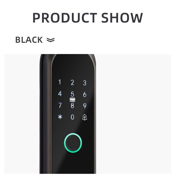304 Stainless Steel Fully Automatic Intelligent Lock TUYA Wifi Application Biometric Digital Keyboard Fingerprint Door Lock