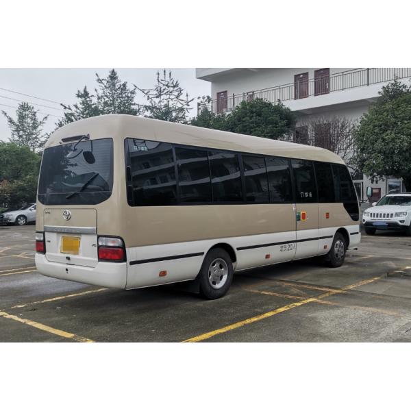 Gasoline 23 Seater Coach Tour Bus Toyota Coaster 20 Seater