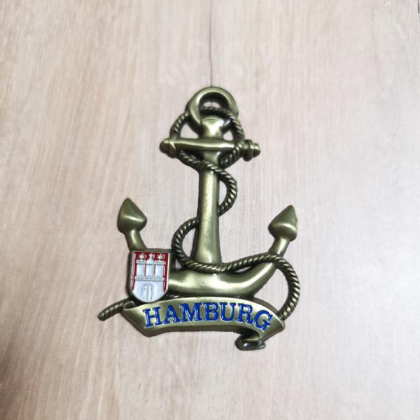 3D Anchor Custom Fridge Magnets Zinc Alloy Die Cast Tourist Souvenir Fridge Magnets