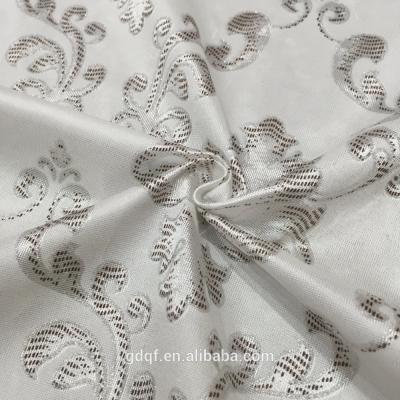 A tela branca do jacquard do GV, encolhe a tela de tiquetaque do colchão resistente