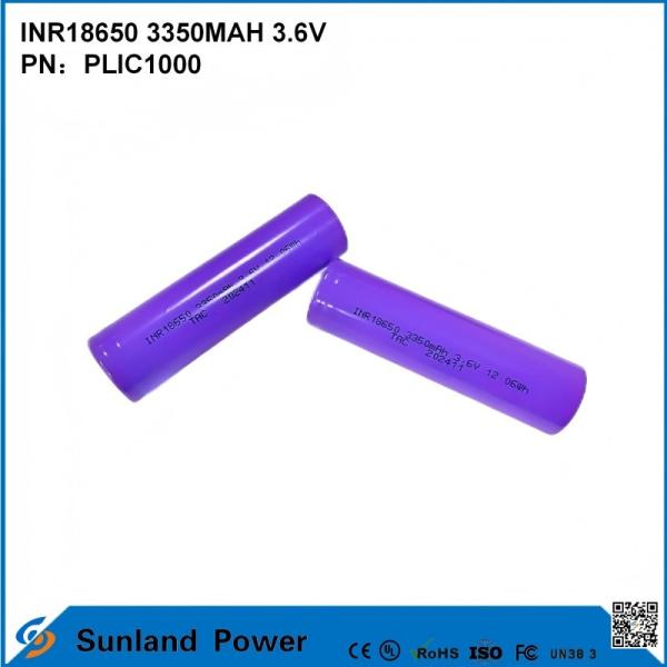 INR18650 3350MAH 3.6V バッテリー
