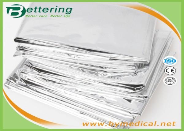 Outdoor Water Proof Emergency Survival Rescue Blanket Foil Thermal Space First Aid Sliver Rescue Military Blanket