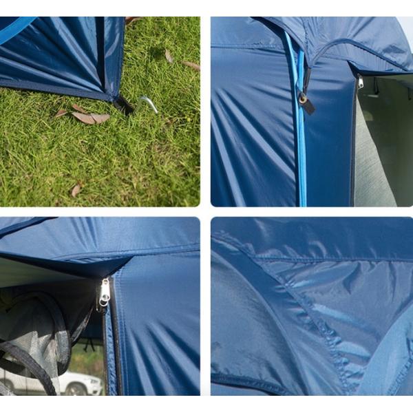 200*200*196CM Outdoor Spacious Waterproof 210T Pop Up Roof Tent With 3 Sides Doors For Quick Set Up