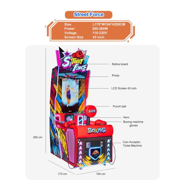 Entertainment Boxing Punching Machine Boxing Machine Arcade Boxing Games Machines
