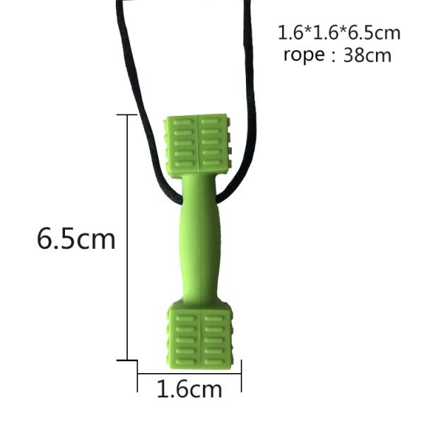 Hammer Shape Silicone Baby Teether Food Grade Soft Infant Chew Toy With Thread