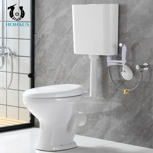 Simple Two Piece Toilet Bowl Manufacturer Direct Ceramic Body Separated Tank