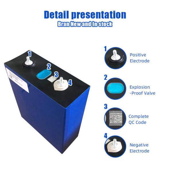 3.2V 304AH Lithium Iron Phosphate Battery with Screw Terminal and 3000 Cycles for Solar Energy Systems