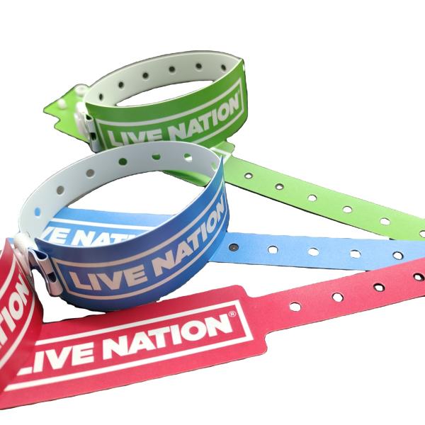 Shanghai PVC Material Vinyl Wristbands For Events Wide Shape and Free Design