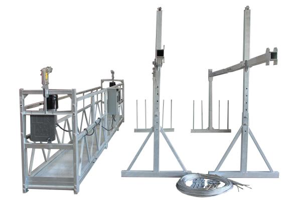 Painted Steel Swing Stage Equipment , 6m Rope Suspended Platform Hoist