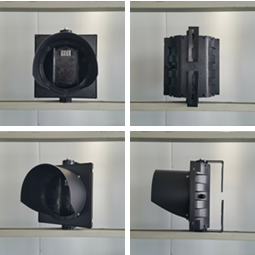 Ronde 1 porte rétractable Déplaceable 200 mm Aspect du corps du logement Feu de circulation routier