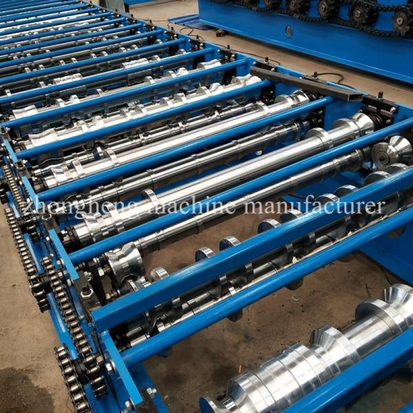 Colored Steel IBR Corrugated Roofing Sheet Roll Forming Machine With Delta PLC Control 30m/min