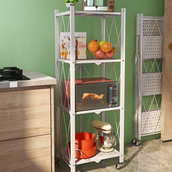 Foldable 6.3kg 86cm High Warehouse Storage Shelf