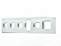 PMS Compatible con PC Superposiciones gráficas personalizadas con adhesivo trasero 3M467