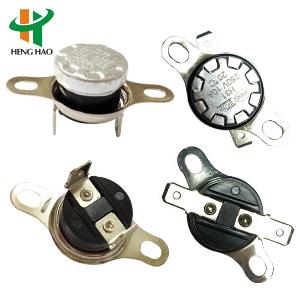 KSD301 Bimetal Thermostat Temperature Controlled Switch with Normally Closed or Open Auto or Manual Reset UL/CQC/TUV/RoHS Certified
