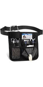 Side Fanny Bag Nursing Pocket Organizer Belt Nursing Accessories Pouch Waist Pack, Pill Bottle Organizer